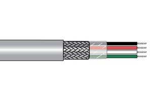 Alpha Wire 3211 - 24 AWG - PVC - Polyvinyl Chloride Outer Jacket - 500 FT - 600 V RMS - SLATE
