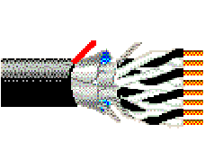 Belden 1043A 0102500 - 16 AWG -  C - 2500 FT - 600 V RMS (NEC Type TC)^ 150 V RMS (NPLF) - BLACK