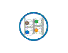 Belden 24826995 - 23 AWG -  C - 1000 FT - 300 V RMS - BLUE/LIGHT