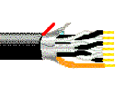 Belden 1529A 0107500 - 18^22 AWG - ^1 C - 7500 FT - 300 V RMS - BLACK