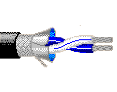 Belden 3105A 0105000 - 22 AWG -  C - 5000 FT - 300 V RMS - BLACK