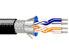 Belden 3107A 0105000 - 22 AWG -  C - 5000 FT - 300 V RMS - BLACK