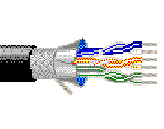 Belden 3108A 0101000 - 22 AWG -  C - 1000 FT - 300 V RMS - BLACK