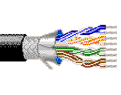 Belden 3109A 0102000 - 22 AWG -  C - 2000 FT - 300 V RMS - BLACK