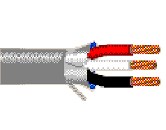 Belden 5201FE 0081000 - 16 AWG - 3 C - 1000 FT - 300 V RMS - GRAY