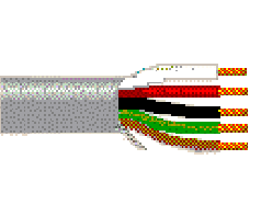 Belden 5303FE 008500 - 18 AWG - 5 C - 500 FT - 300 V RMS - GRAY