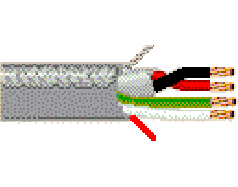 Belden 5402GE 001U1000 - 20 AWG - 2 C - U1000 FT - 300 V RMS - BLACK