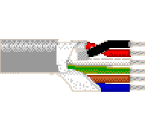 Belden 5504G1 0081000 - 22^22 AWG - ^4 C - 1000 EA - 300 V RMS - GRAY