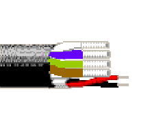 Belden 5524G1 0081000 - 22 AWG - 4 C - 1000 EA - 300 V RMS - GRAY