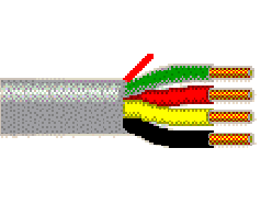 Belden 5582UE U4F1000 - 22 AWG - 4 C - 1000 FT - 300 V RMS - BEIGE U4F