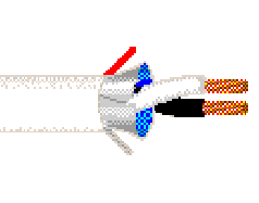 Belden 6000FE 8771000 - 12 AWG - 2 C - 1000 FT - 150 V RMS - NATURAL