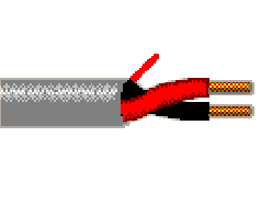 Belden 5300UE 0081000 - 18 AWG - 2 C - 1000 FT - 300 V RMS - GRAY