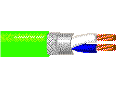 Belden 7200A X4P500 - 24 AWG -  C - 500 FT - 300 V RMS - GREEN X4P