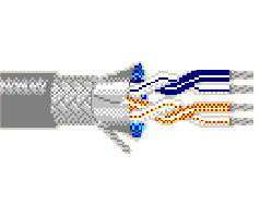 Belden 9842 060500 - 24 AWG -  C - 500 EA - 300 V RMS - CHROME