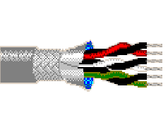 Belden 8303 060100 - 22 AWG -  C - 100 EA - 300 V RMS (UL AWM Style 2464) - CHROME