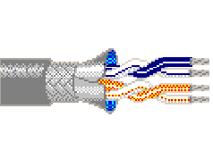 Belden 8332 060100 - 24 AWG -  C - 100 EA - 300 V RMS (UL AWM Style 2464) - CHROME