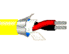Belden 83393 004500 - 20 AWG - 2 C - 500 FT - 2000 V DC^350 V RMS - YELLOW
