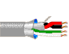Belden 8434 060100 - 25 AWG -  C - 100 EA - 400 V RMS - CHROME