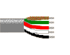 Belden 8465 060100 - 18 AWG - 5 C - 100 EA - 300 V RMS (UL AWM Style 2598) - CHROME