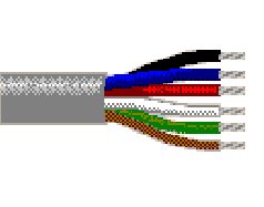 Belden 8466 060250 - 18 AWG - 12 C - 250 EA - 300 V RMS (UL AWM Style 2598) - CHROME