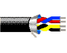 Belden 9184 010500 - 22 AWG -  C - 500 EA - 300 V RMS (UL AWM Style 2668) - BLACK