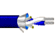 Belden 9271 006U1000 - 25 AWG -  C - U1000 EA - 300 V RMS (UL AWM Style 2092) - BLUE/LIGHT