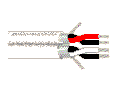 Belden 9451DP 0091000 - 22 AWG -  C - 1000 EA - 300 V RMS - WHITE