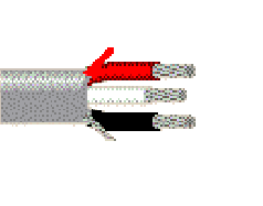 Belden 9491 060U500 - 22 AWG - 3 C - U500 EA - 300 V RMS - CHROME