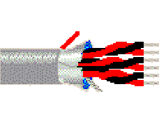 Belden 9553 0601000 - 18 AWG - 6 C - 1000 EA - 300 V RMS (PLTC^ CMG)^ 150 V RMS (ITC) - CHROME