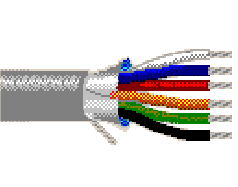 Belden 9542 060U500 - 24 AWG - 20 C - U500 EA - 300 V RMS (UL AWM Style 2464) - CHROME