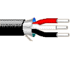 Belden 9803 0101000 - 20 AWG - 3 C - 1000 EA - 350 V RMS - BLACK