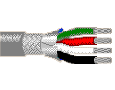Belden 9940 060100 - 22 AWG - 4 C - 100 EA - 300 V RMS (UL AWM Style 2464) - CHROME
