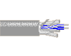 Belden 89757 0081000 - 24 AWG -  C - 1000 FT - 300 V RMS - GRAY