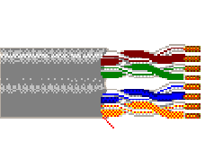 Belden 1872A X6G1000 - 23 AWG -  C - 1000 FT - 300 V RMS - GOLD X6G