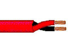 Belden 5220UZ 0021000 - 16 AWG - 2 C - 1000 EA - 300 V RMS - RED