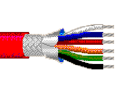 Non-Paired Wire - 22 AWG - FEP - Fluorinated Ethylene Propylene Outer Jacket - 1000 FT - 300 V RMS - RED