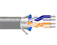 Belden 8102 0601000 - 24 AWG -  C - 1000 EA - 30 V RMS (UL AWM Style 2919)^ 300 V RMS - CHROME