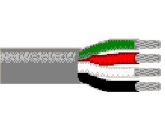 Belden 9444 0605000 - 20 AWG - 4 C - 5000 FT - 300 V RMS (UL AWM Style 2464) - CHROME