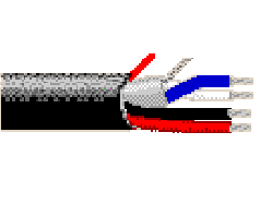 Belden 1502SB 0101000 - 22^18 AWG - 2 C - U1000 EA - 300 V RMS - BLACK