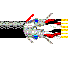 Belden 1095A 0102500 - 18 AWG - 36 C - 2500 FT - 600 V RMS (NEC Type TC)^ 150 V RMS (NPLF) - BLACK