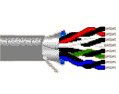 Belden 9505 060100 - 24 AWG -  C - 100 EA - 300 V RMS (UL AWM Style 2464) - CHROME