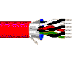 Belden 89503 0021000 - 24 AWG -  C - 1000 FT - 300 V RMS - RED