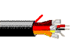 Belden 1217B B591000 - 22 AWG -  C - 1000 FT - 150 V RMS^ 300 V RMS - BLACK/MATTE