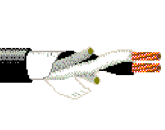 Belden 8452 010500 - 18 AWG - 2 C - 500 EA - 300 V RMS - BLACK