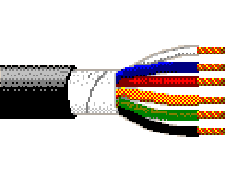 Belden 9427 0101000 - 16 AWG - 16 C - 1000 EA - 600 V RMS - BLACK