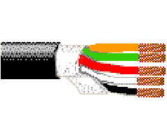Belden 9420 0101000 - 16 AWG - 5 C - 1000 EA - 600 V RMS - BLACK