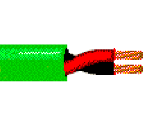 Belden 5500UG 005U500 - 22 AWG - 2 C - U500 EA - 300 V RMS - GREEN/DARK