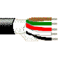 Belden 8455 010250 - 20^18 AWG - 3^2 C - 250 EA - 300 V RMS (UL AWM Style 4256) - BLACK