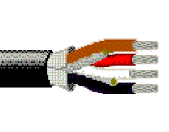 Belden 8454 010100 - 18 AWG - 4 C - 100 EA - 300 V RMS - BLACK