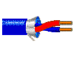 Belden 1117A 0065000 - 16 AWG -  C - 5000 FTBLUE/LIGHT